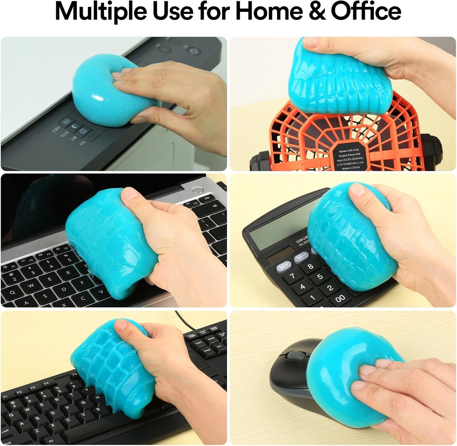 Car Cleaning Gel Car Cleaning Putty Car Putty Auto Detailing Tools Car Slime Cleaner Dust Cleaning Gel for Car Interior Cleaner Car Cleaning Supplies Cleaning Kit Car Accessories Blue 2Pack